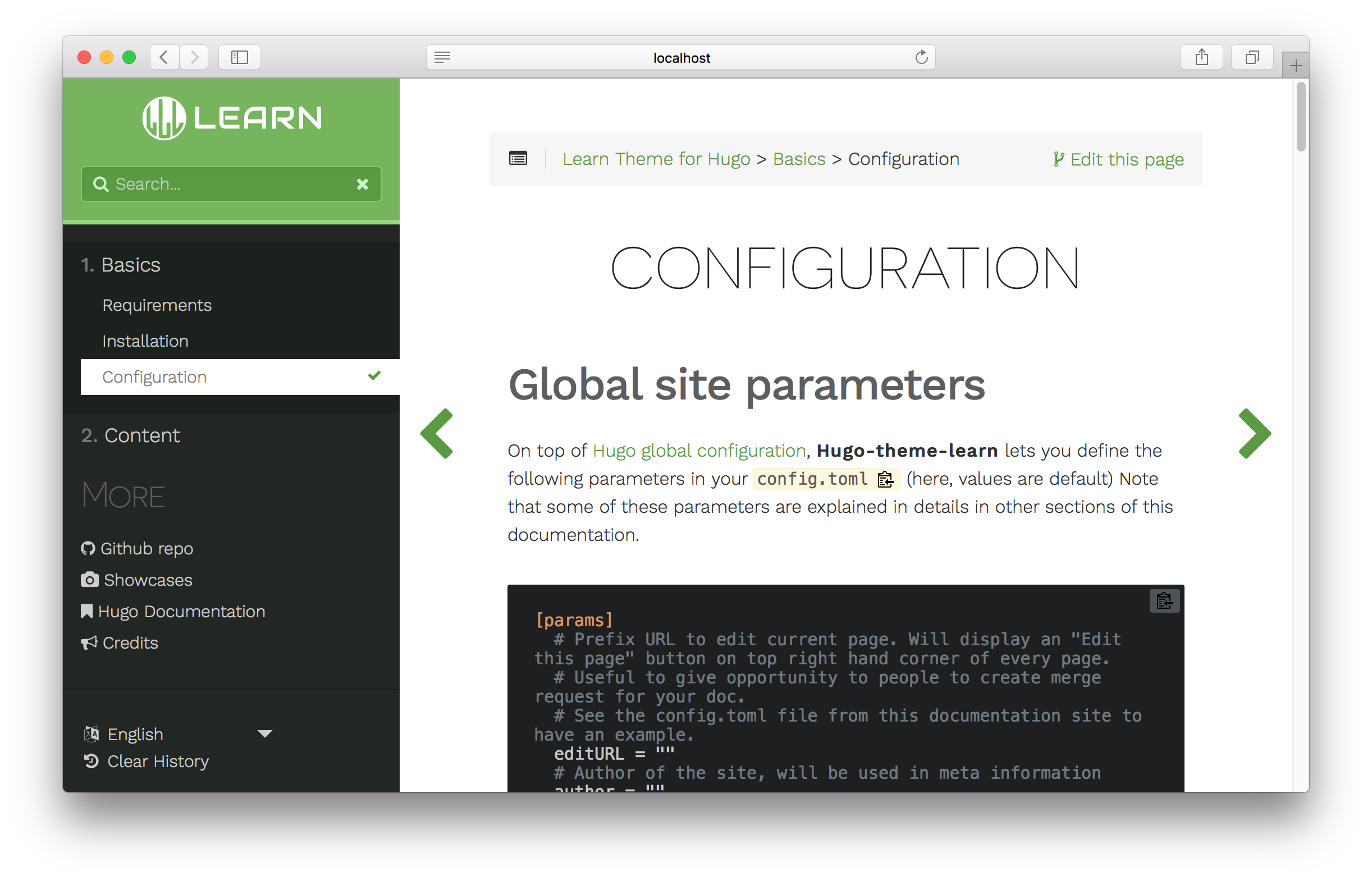 Style customization :: Documentation for Hugo Learn Theme